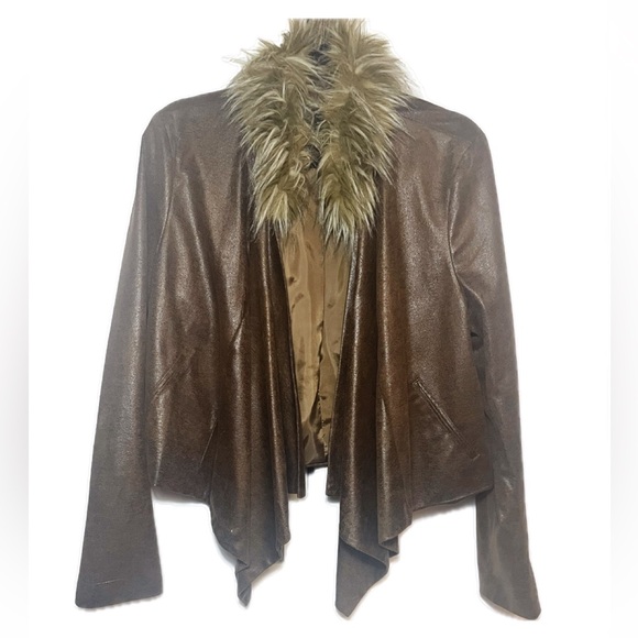 INC International Concepts Women's Plus Faux Fur Teddy Coat Black Size 1X